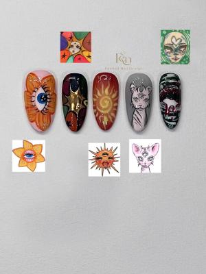 REN NAIL - Painted Nail Design